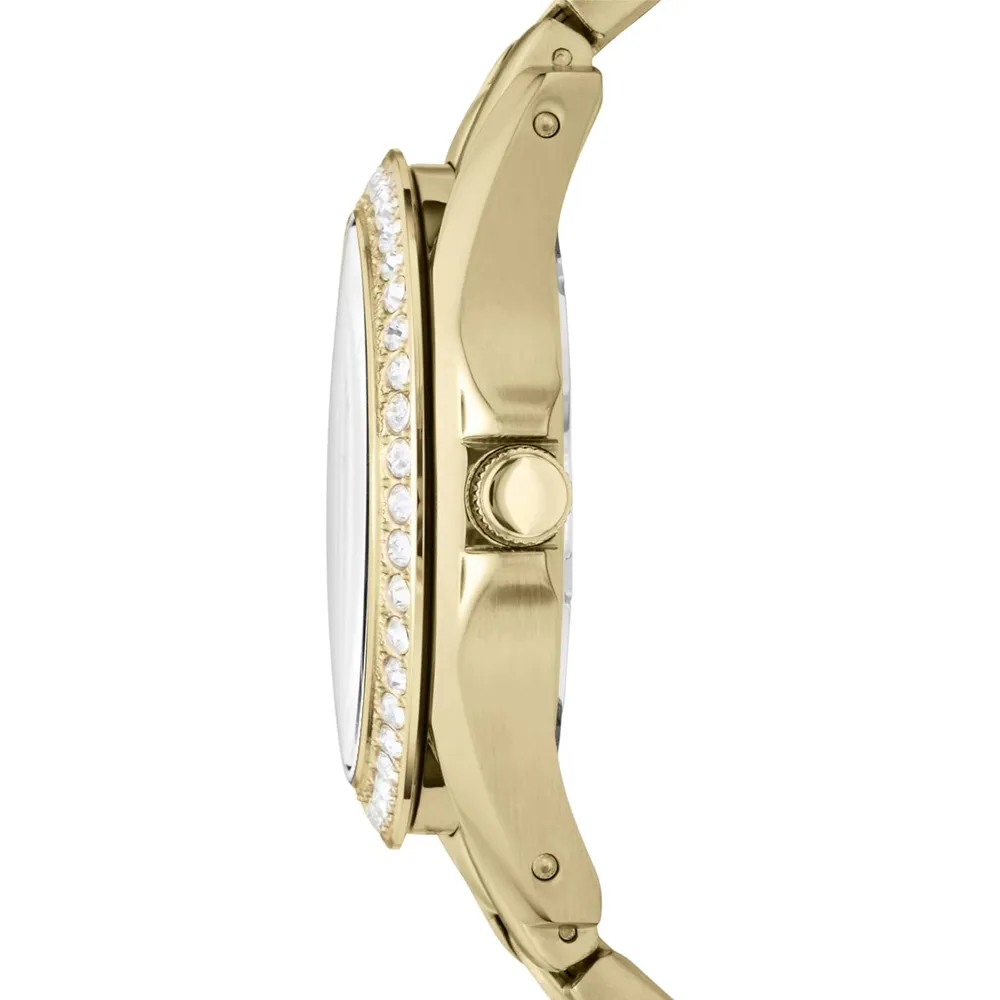 Fossil reloj multifunción Riley para mujer, acero inoxidable | Oro