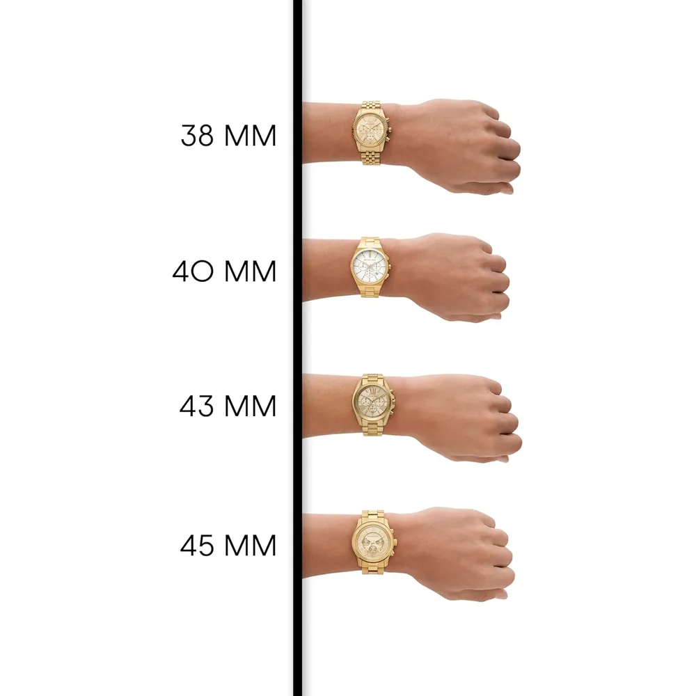 MICHAEL KORS Reloj cronógrafo Lexington de acero inoxidable | Oro