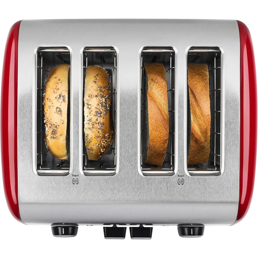 KITCHENAID KMT4115ER, TOSTADORA 4 REBANADAS CON PALANCA MANUAL | ROJO IMPERIO