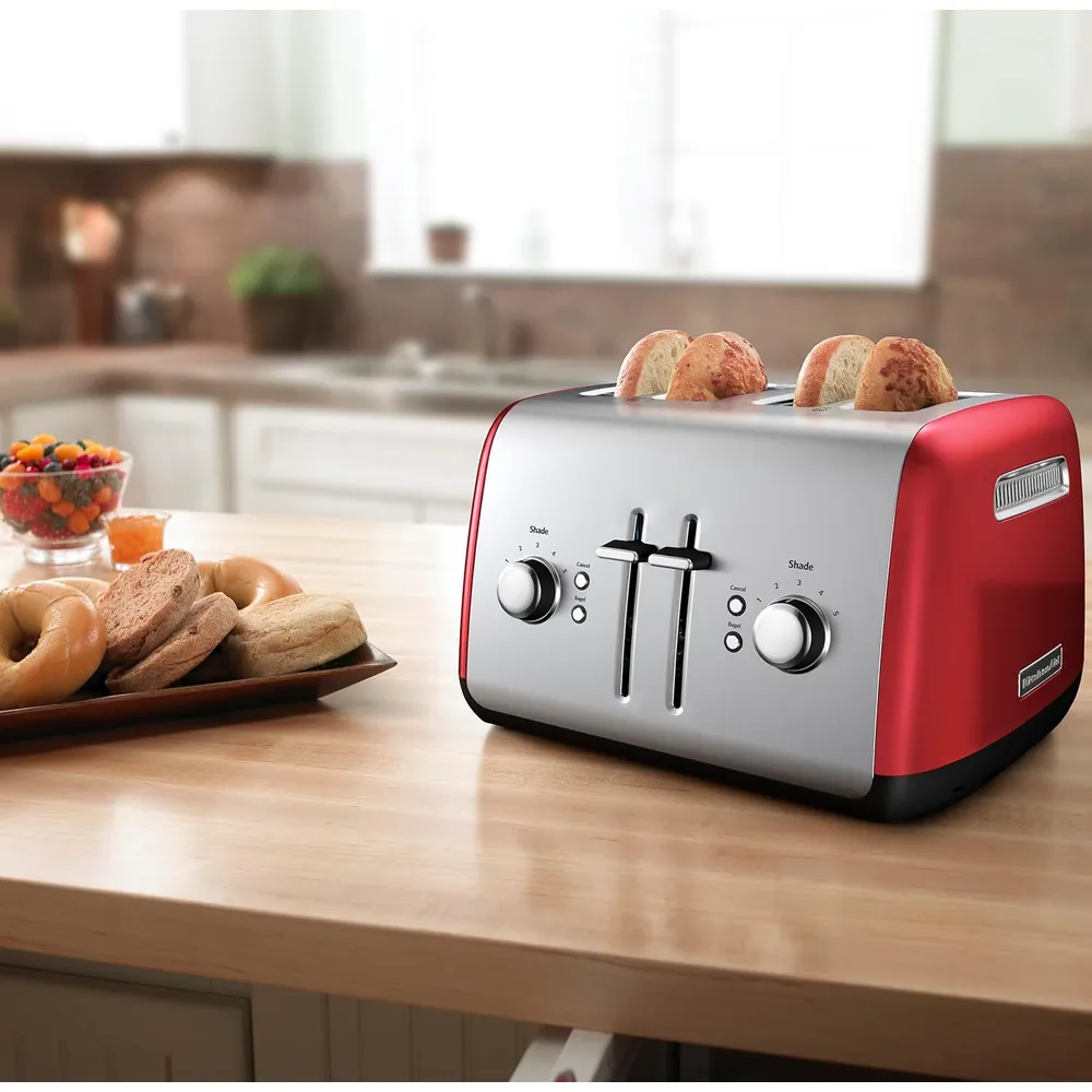 KITCHENAID KMT4115ER, TOSTADORA 4 REBANADAS CON PALANCA MANUAL | ROJO IMPERIO