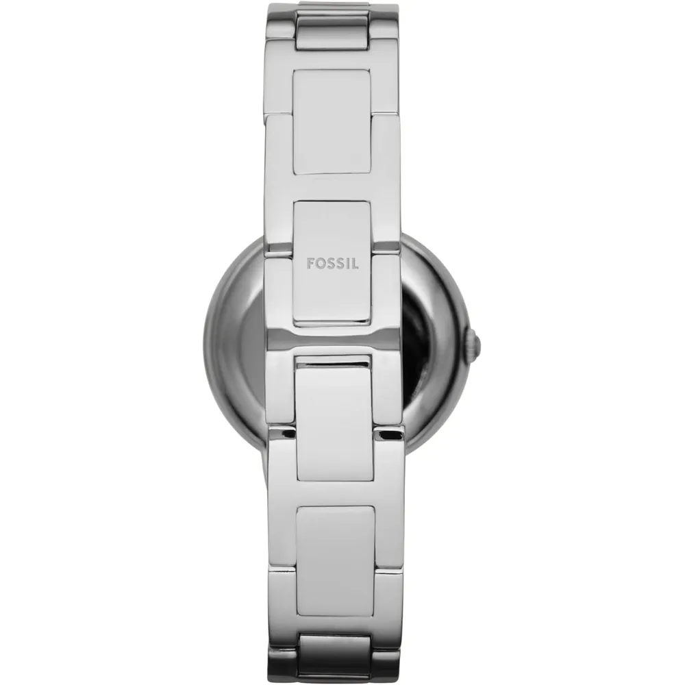 b00aftt7iw_1_webp.webp Fossil reloj de cuarzo Virginia para mujer, acero inoxidable | Plateado