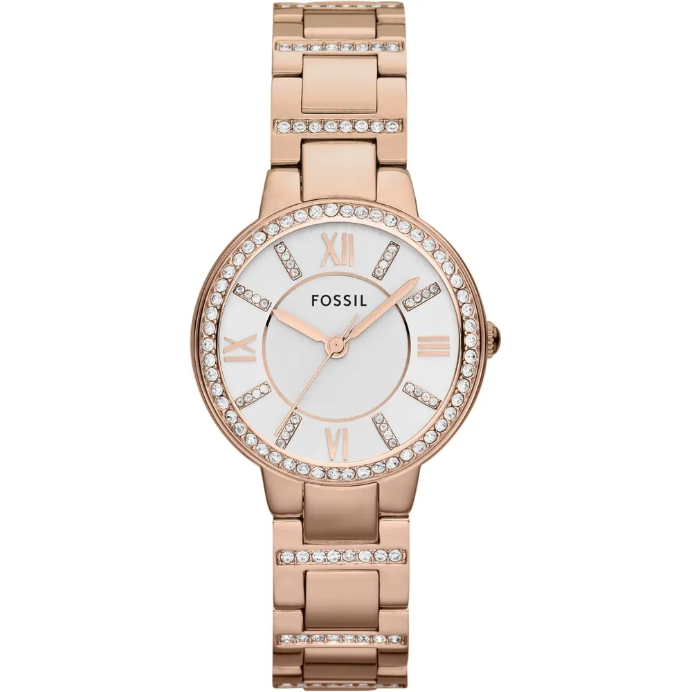 b00aftt8ke_0_webp.webp Fossil reloj de cuarzo Virginia para mujer, acero inoxidable | Oro rosa