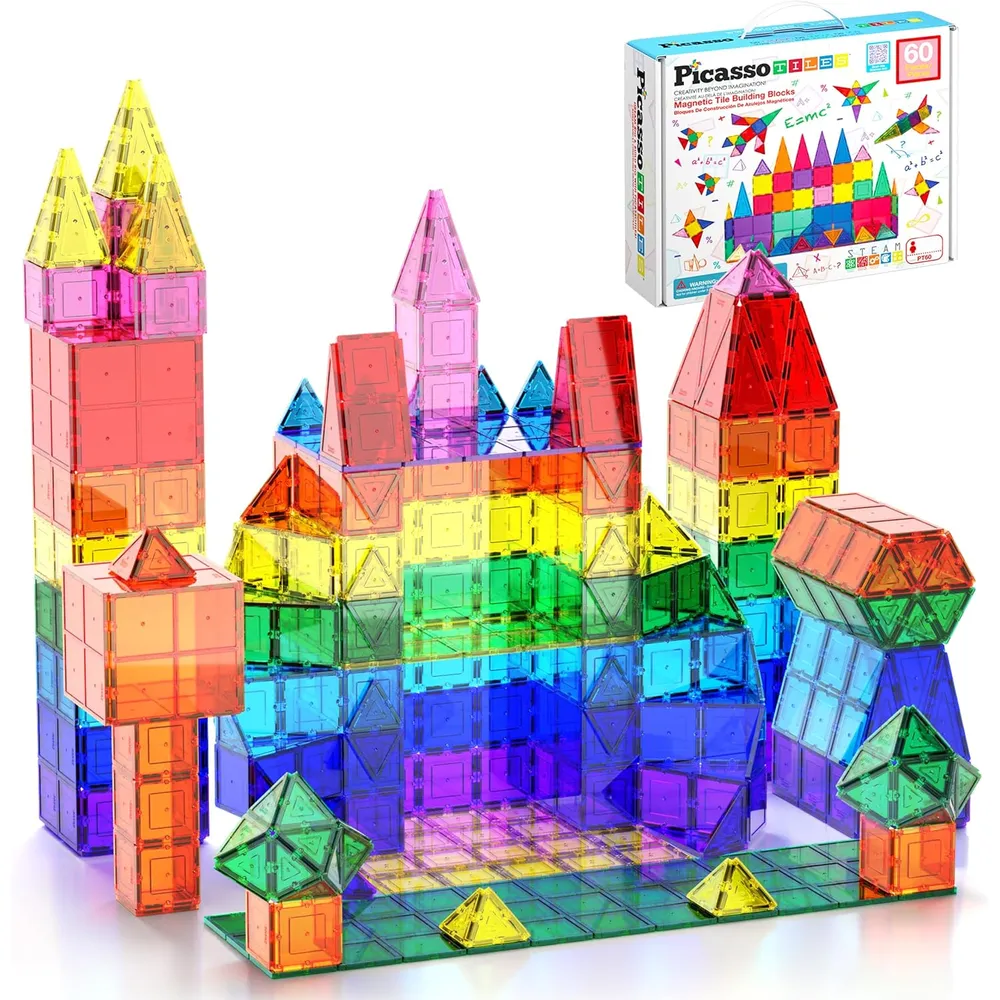 BLOQUES MAGNÉTICOS 3D TRANSPARENTES PICASSOTILES