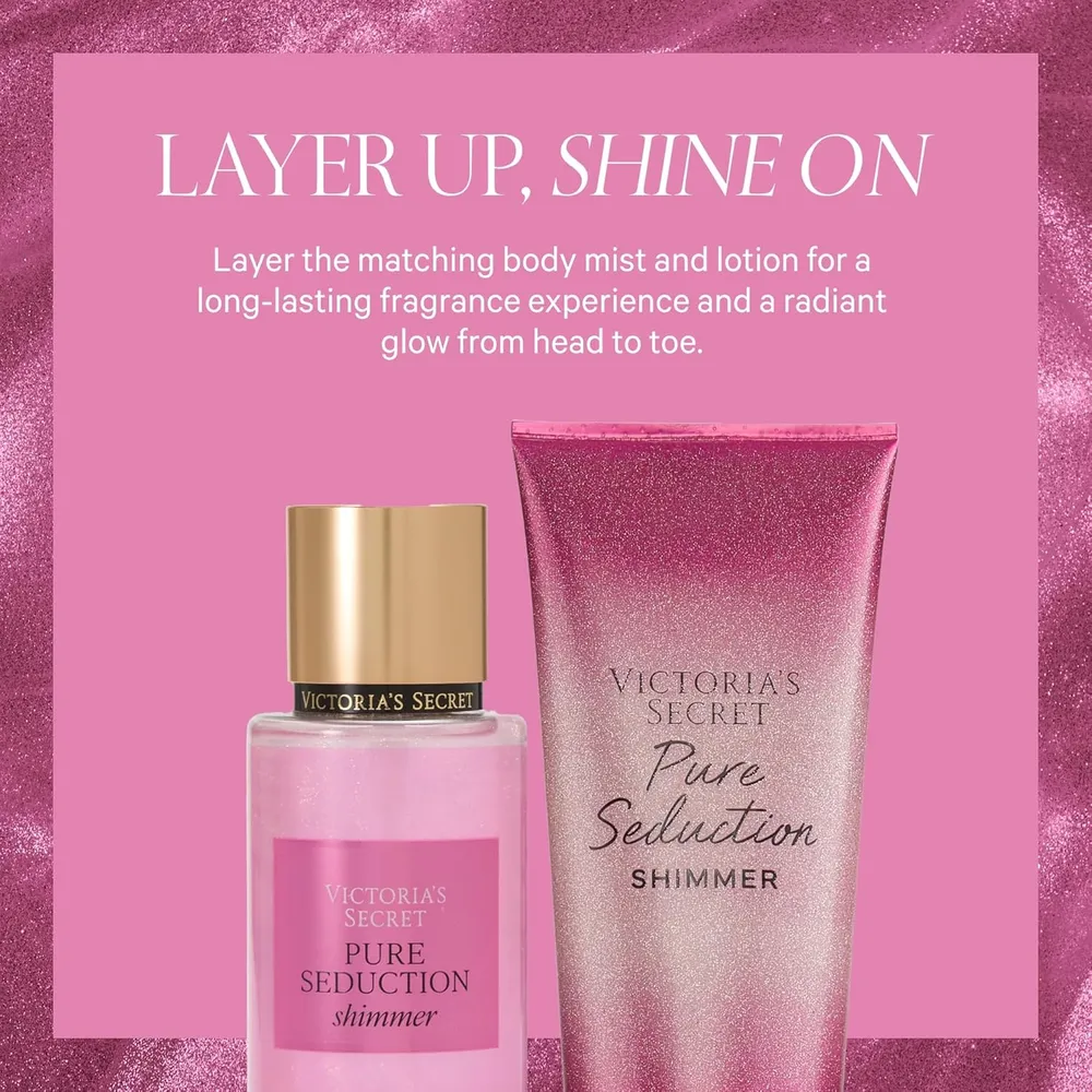 BODY MIST PURE SEDUCTION SHIMMER VICTORIA SECRET MUJER 8.4 OZ / 250 ML