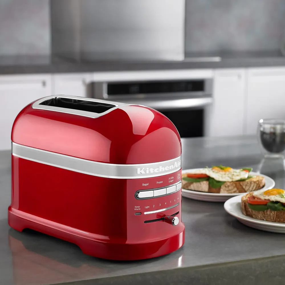KITCHENAID, TOSTADORA AUTOMÁTICA 2 REBANADAS RANURA ANCHA | ROJO MANZANA