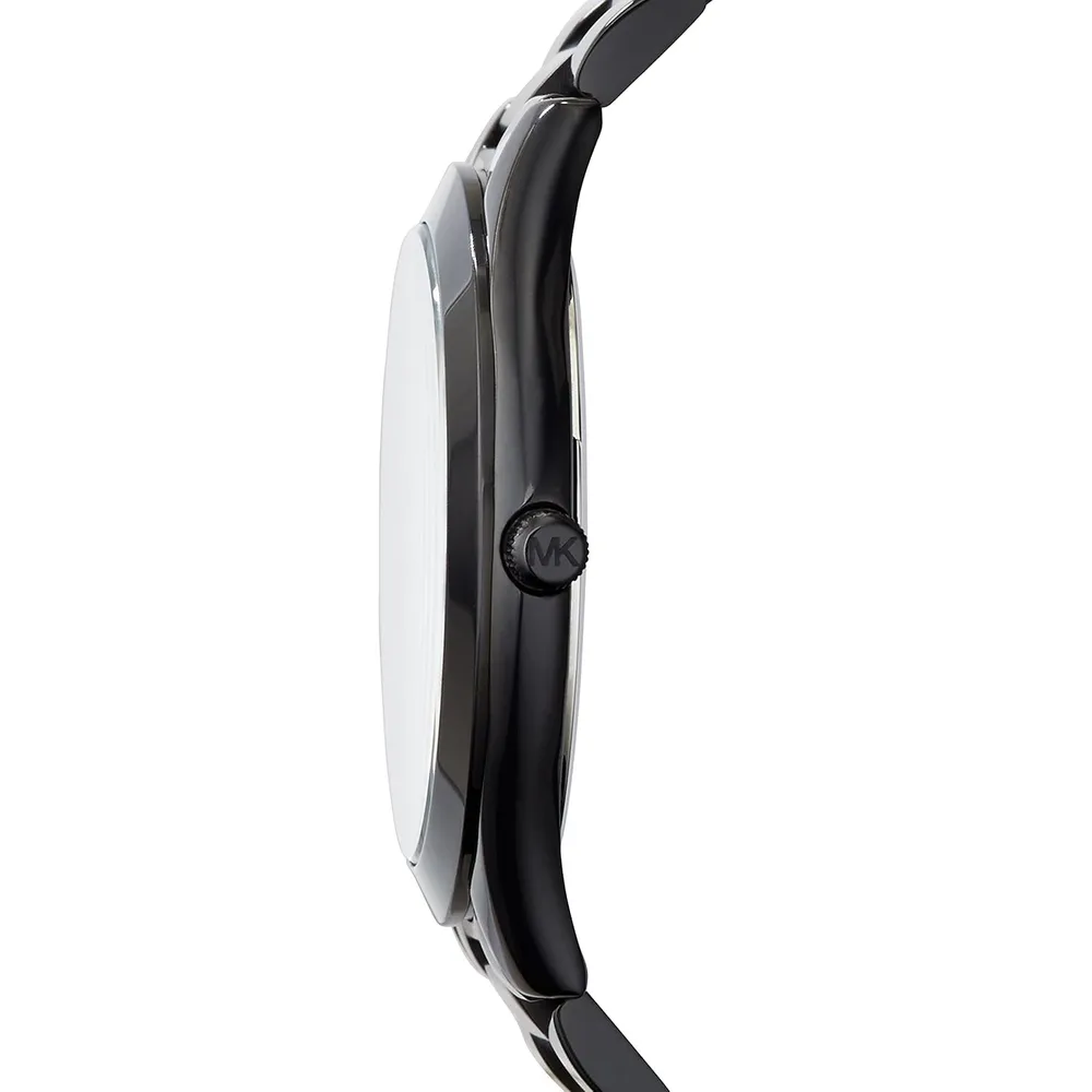 MICHAEL KORS Slim Runway Reloj de pulsera de acero inoxidable | Negro