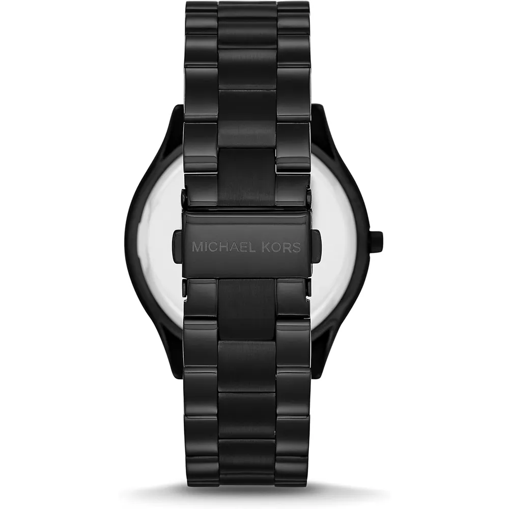 MICHAEL KORS Slim Runway Reloj de pulsera de acero inoxidable | Negro