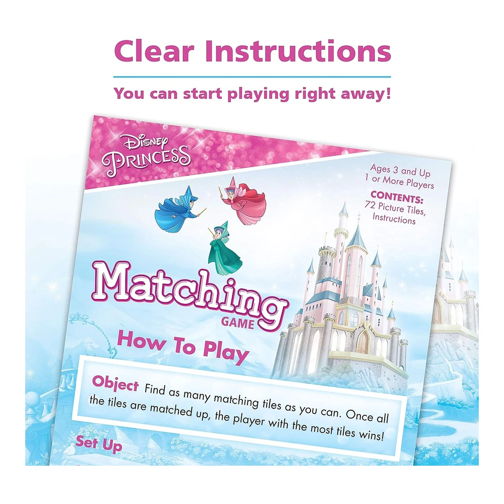 Wonder Forge Juego de Memoria de Disney Frozen 2 para Niñas y Niños - Disney Princess a Juego. - Versión Original.