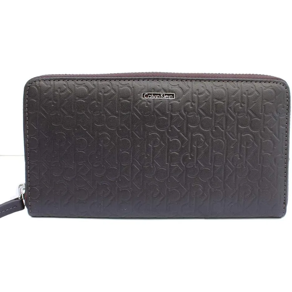 BILLETERA CALVIN KLEIN CONTINENTAL MARRÓN HOMBRE