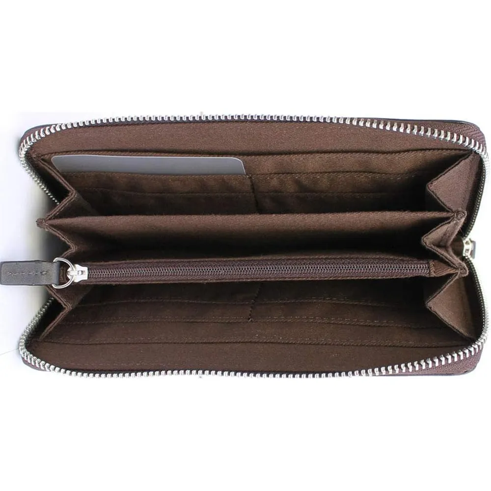 BILLETERA CALVIN KLEIN CONTINENTAL MARRÓN HOMBRE
