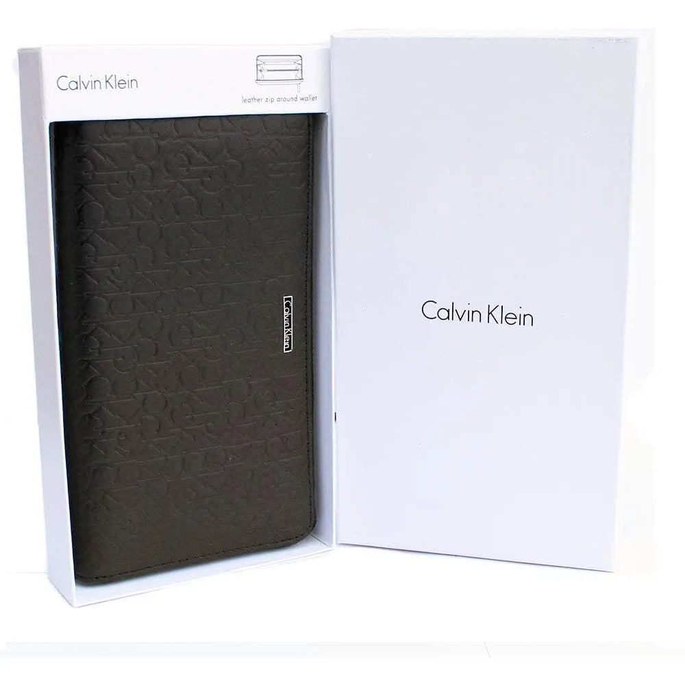 BILLETERA CALVIN KLEIN CONTINENTAL MARRÓN HOMBRE