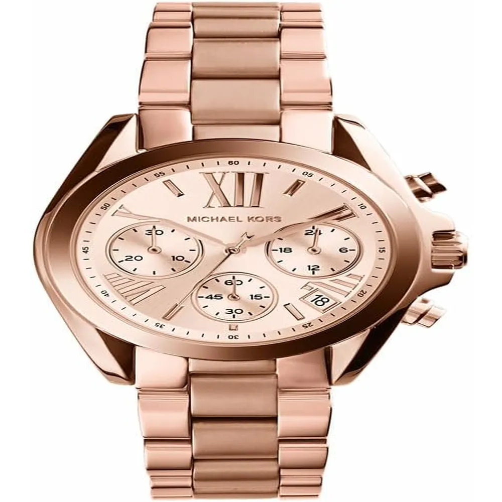 Michael Kors MK5605 Bradshaw reloj de mujer de acero | 35 mm - Oro Rosa