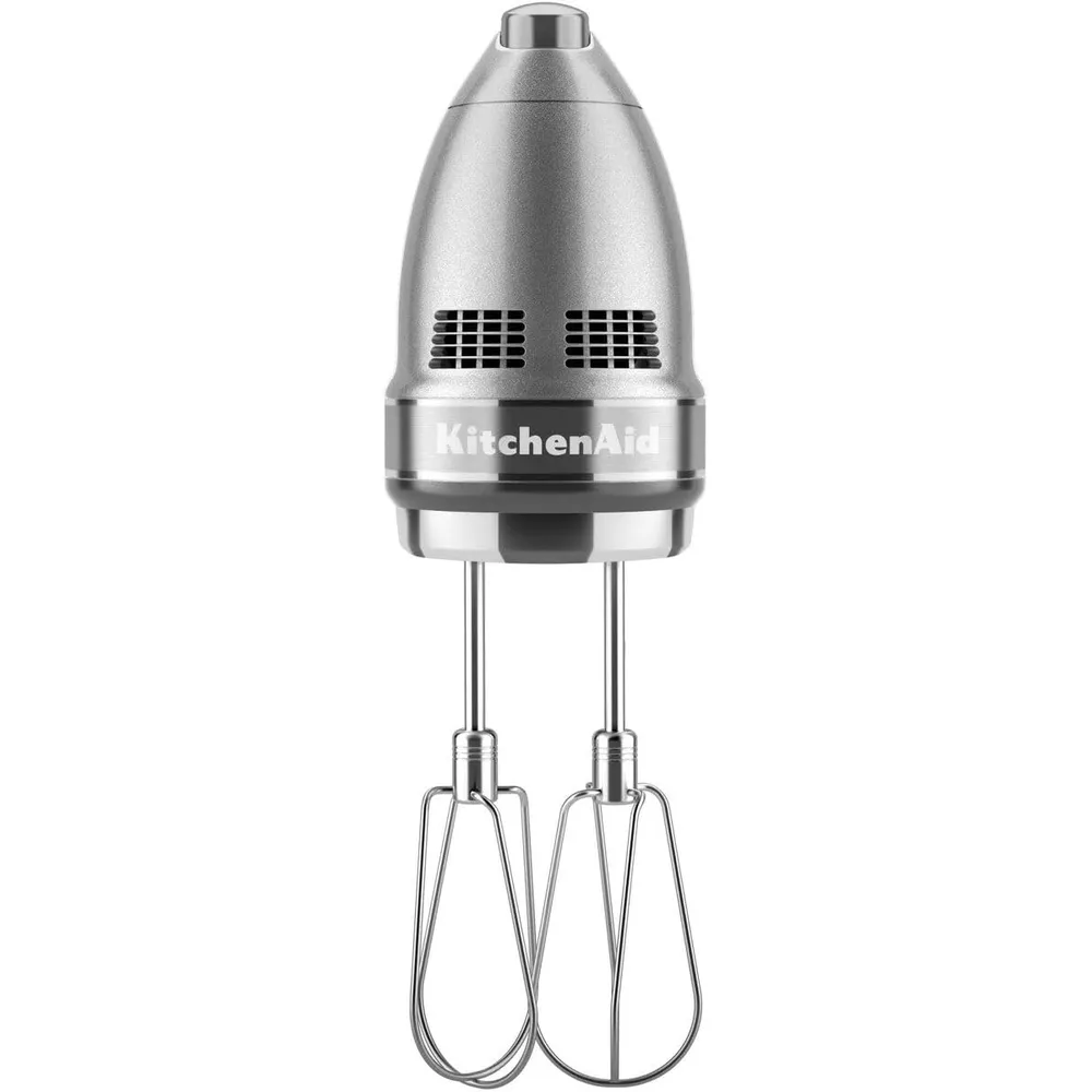 KITCHENAID, BATIDORA DE MANO DIGITAL 9 VELOCIDADES CON ACCESORIOS TURBO | GRIS