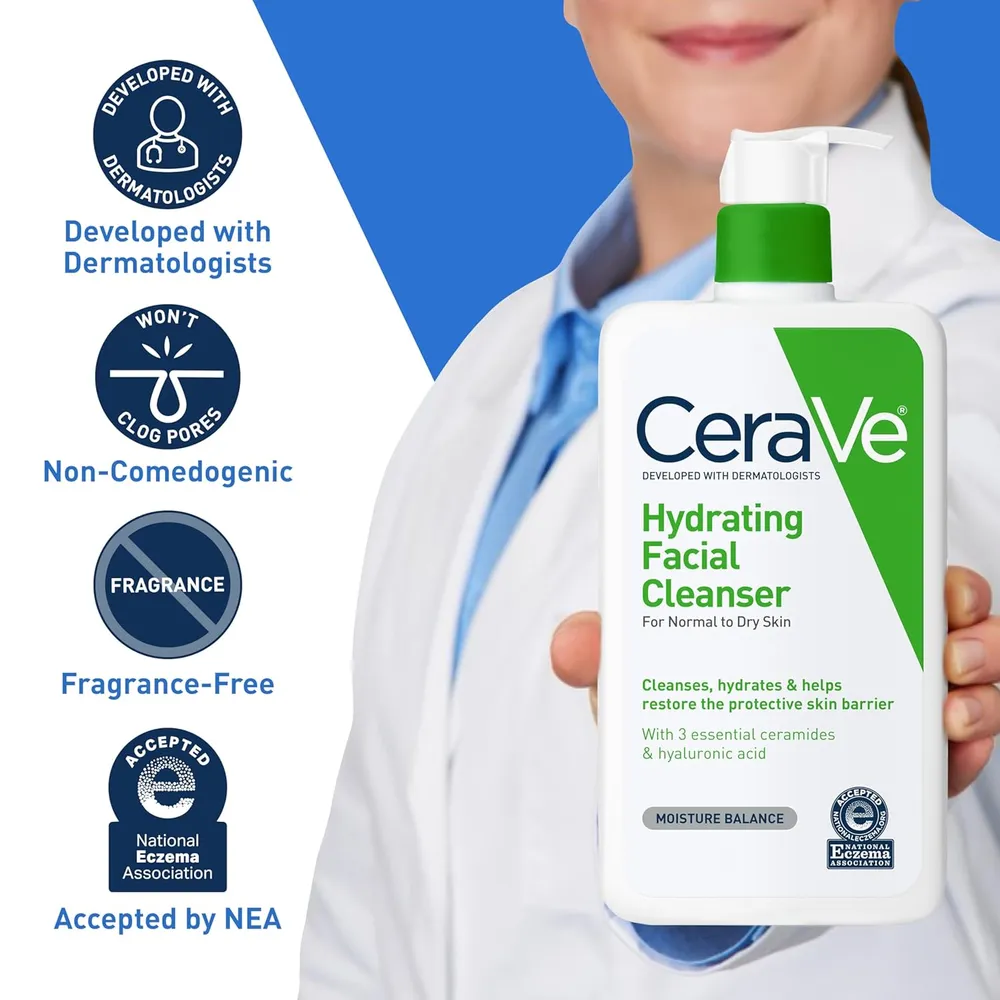 CERAVE LIMPIADOR FACIAL HIDRATANTE 8 OZ / 237 ML