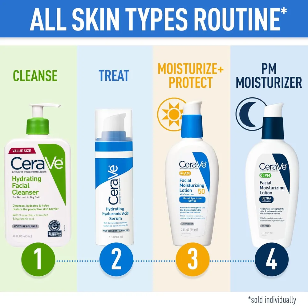 CERAVE LIMPIADOR FACIAL HIDRATANTE 8 OZ / 237 ML