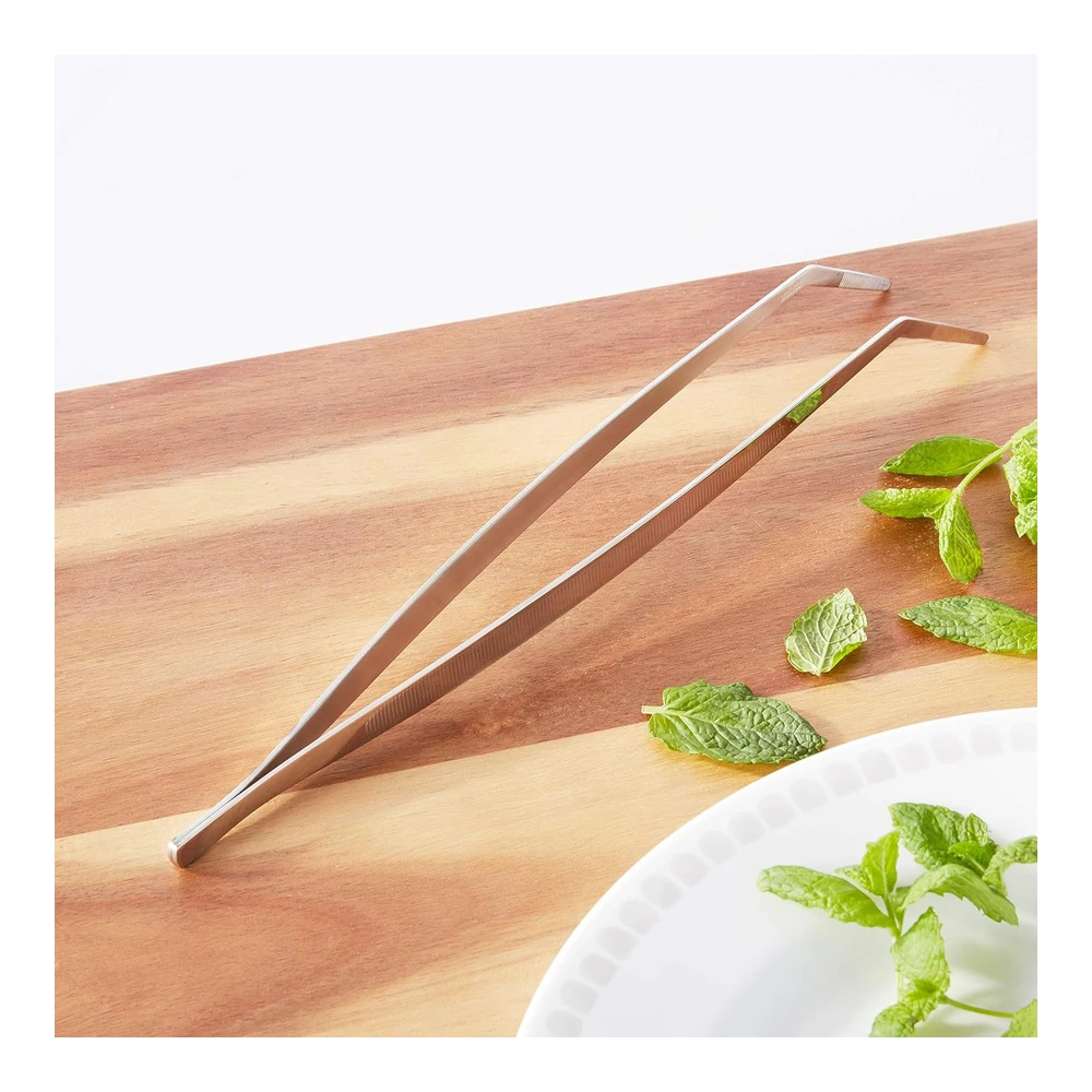 MERCER CULINARY PINZAS DE ACERO INOXIDABLE 18-8 - PUNTA CURVADA - 11-3 / 4"