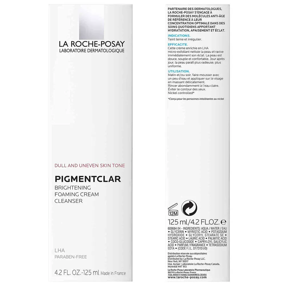 LIMPIADOR FACIAL EXFOLIANTE ILUMINADOR PIGMENTCLAR LA ROCHE-POSAY 4.2 OZ / 125 ML