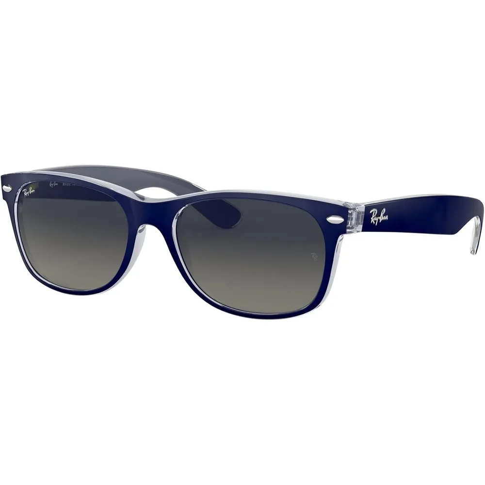 Ray-Ban RB2132 Gafas de sol New Wayfarer Degradadas | Blue / Light Grey Dark Grey I