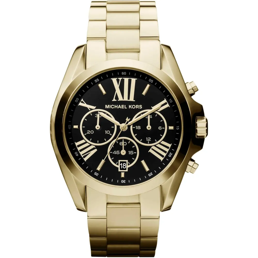 Michael Kors MK5605 Bradshaw reloj de mujer de acero | 35 mm - Dorado/Negro