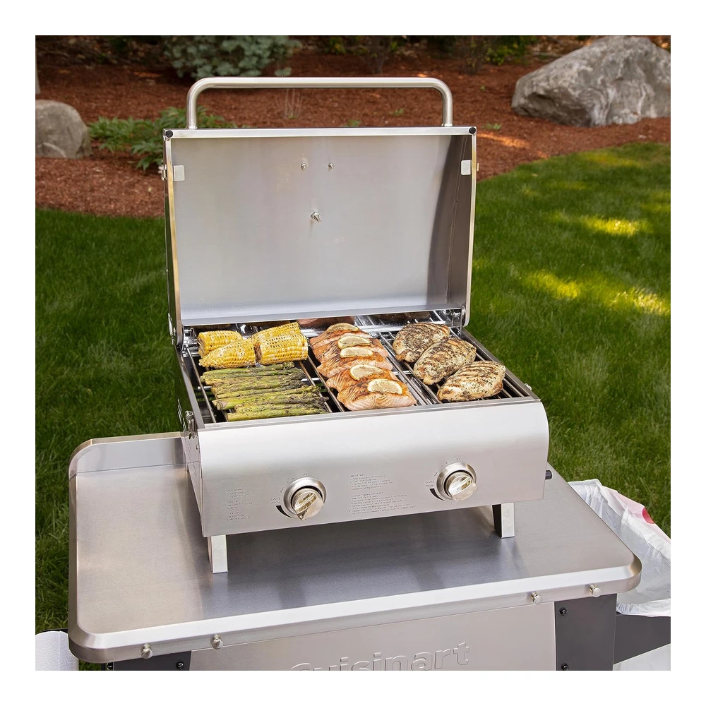 Parrilla Mesa Estilo Chef Inoxidable Cuisinart Cgg-306 - Rejilla - Stainless