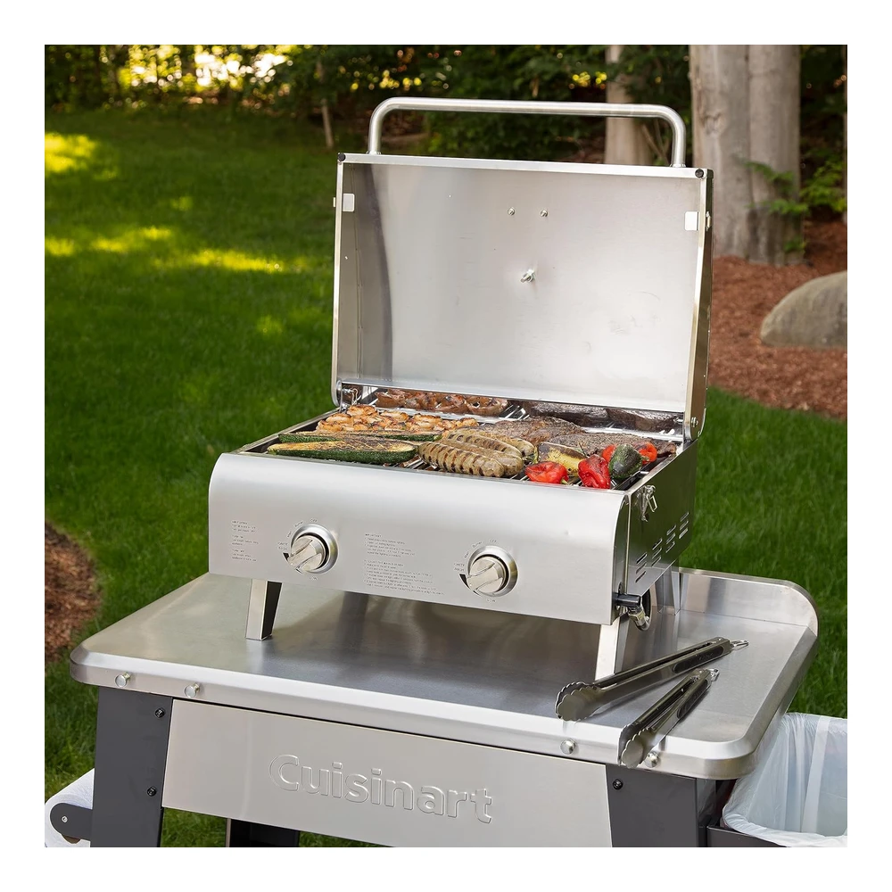 Parrilla Mesa Estilo Chef Inoxidable Cuisinart Cgg-306 - Rejilla - Stainless