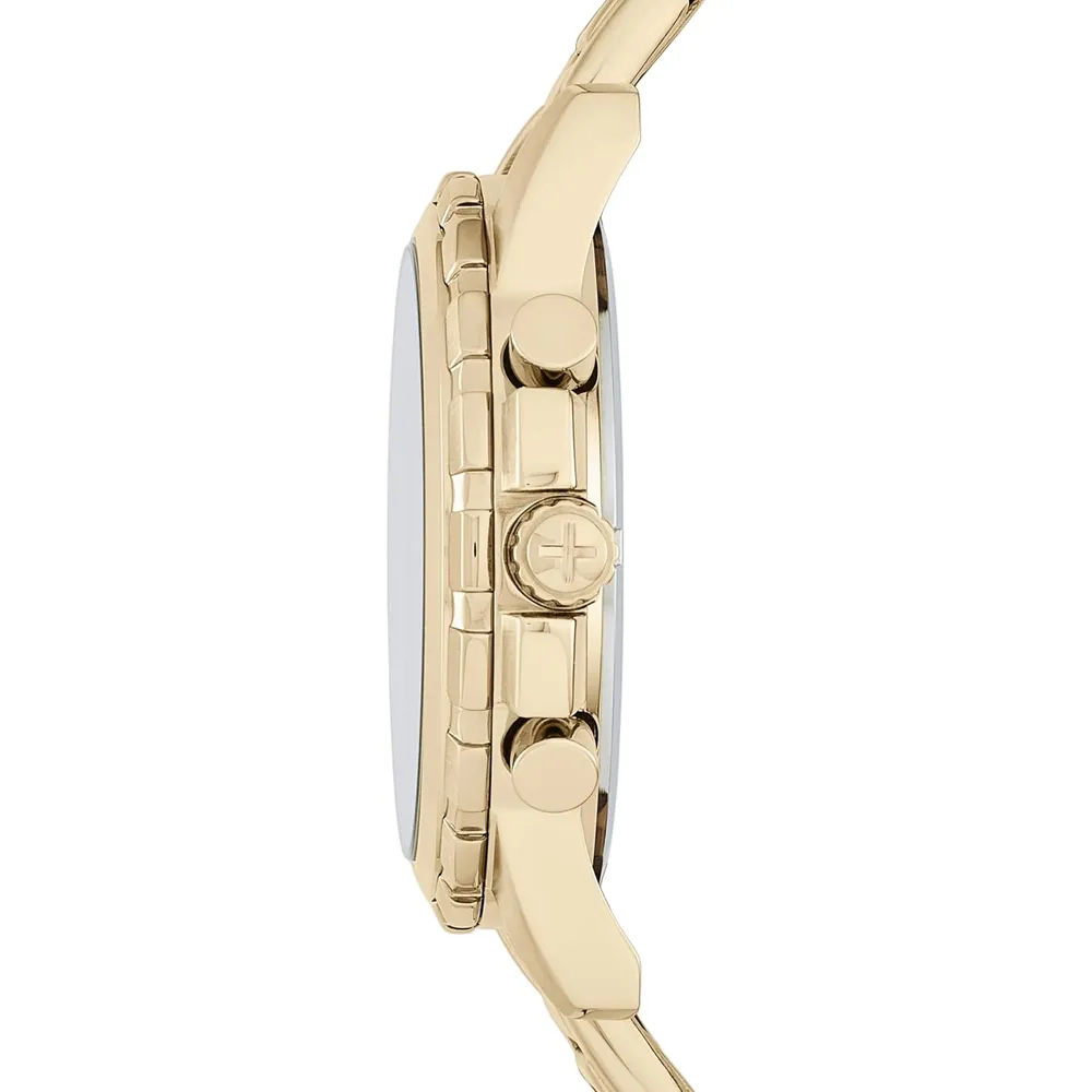Fossil reloj cronógrafo Dean de cuarzo para hombre, acero inoxidable | Oro
