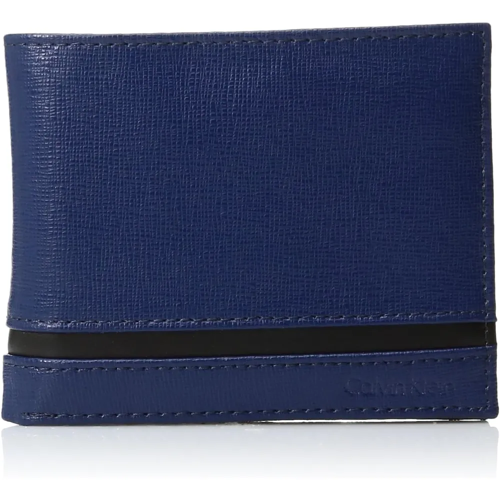 BILLETERA CALVIN KLEIN PASSCASE AZUL HOMBRE