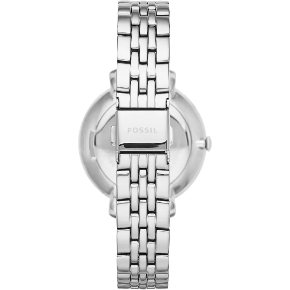 Fossil reloj de cuarzo Jacqueline para mujer, acero inoxidable | Plateado