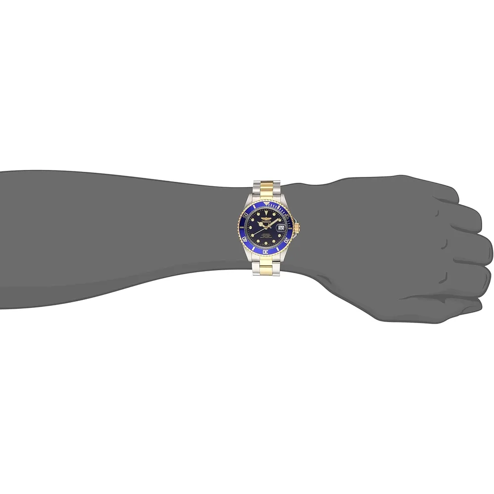 Invicta 35690 reloj automático para hombre Pro Diver | 40 mm - Acero/Oro/Azul oscuro