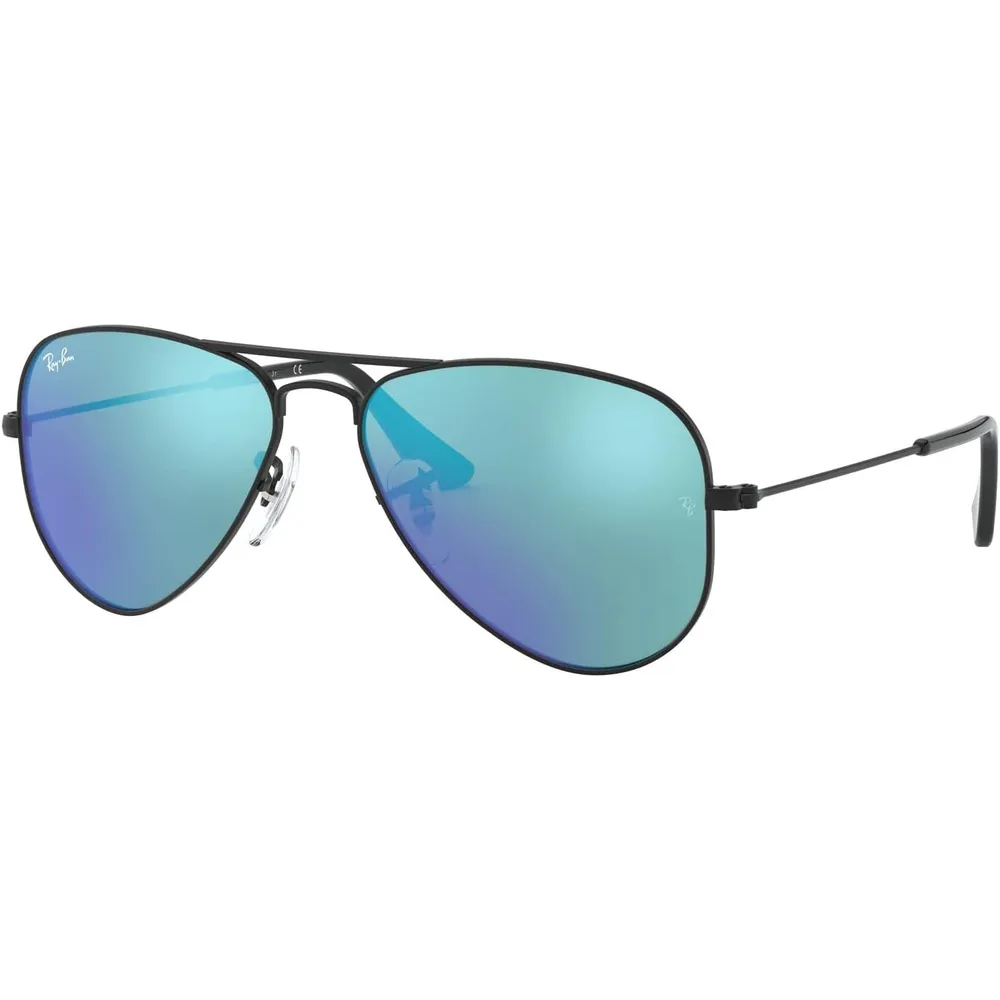 Ray-Ban Junior RJ9506S Gafas de sol para niños | Black / Blue Flash