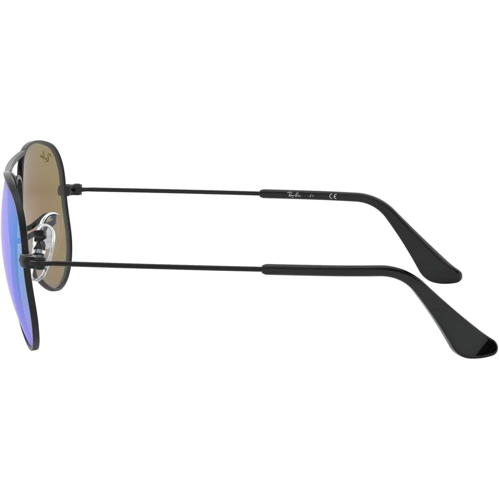 Ray-Ban Junior RJ9506S Gafas de sol para niños | Black / Blue Flash