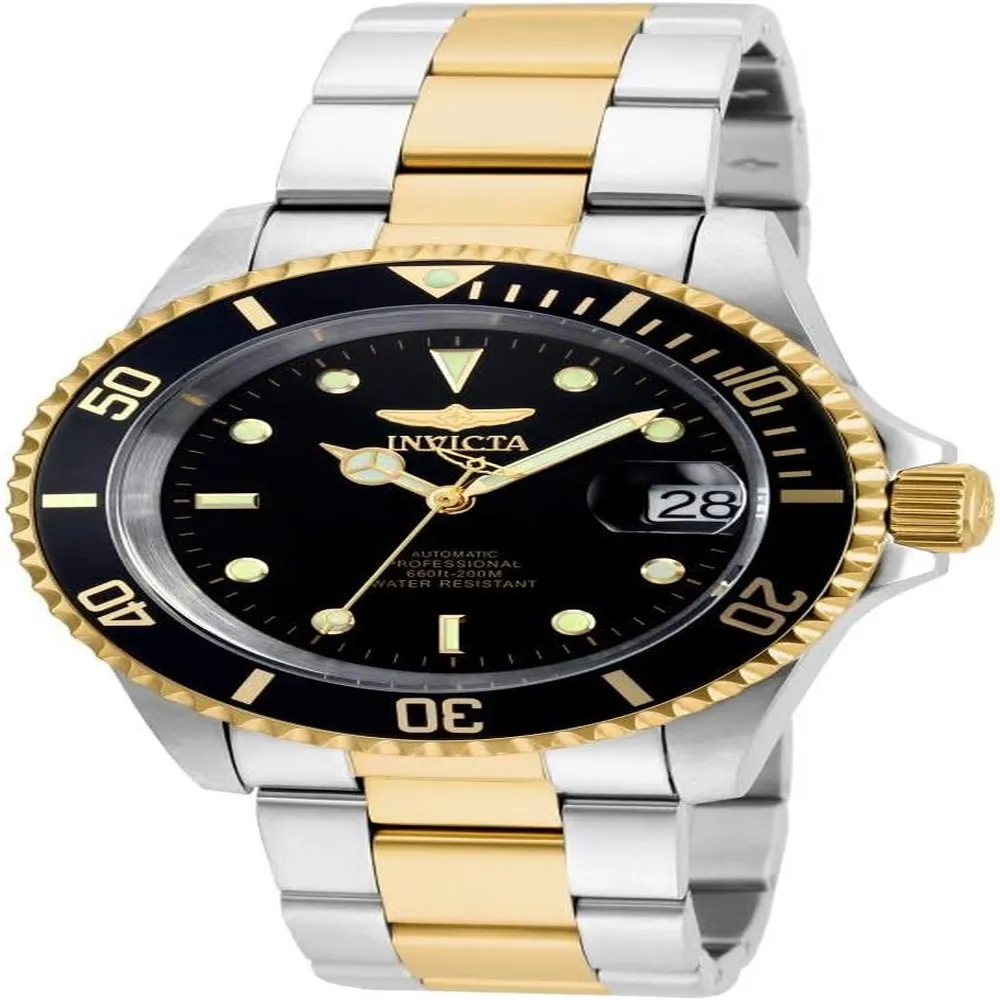 Invicta 35690 reloj automático para hombre Pro Diver | 40 mm - Acero/Oro/Negro