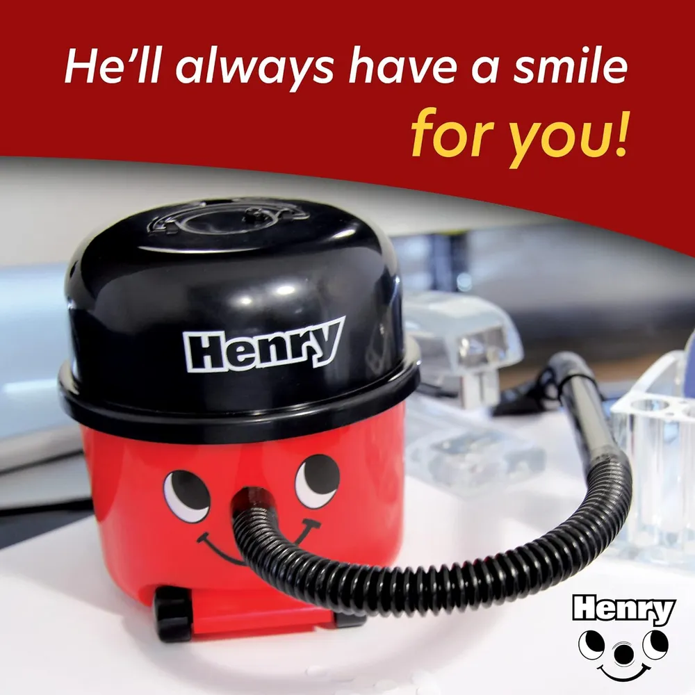 Paladone Henry Hoover, mini aspiradora escritorio inalámbrica