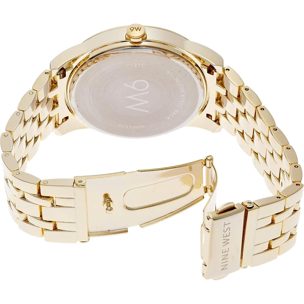 Nine West NW/1578CHGB reloj femenino con brazalete | 39 mm - Oro