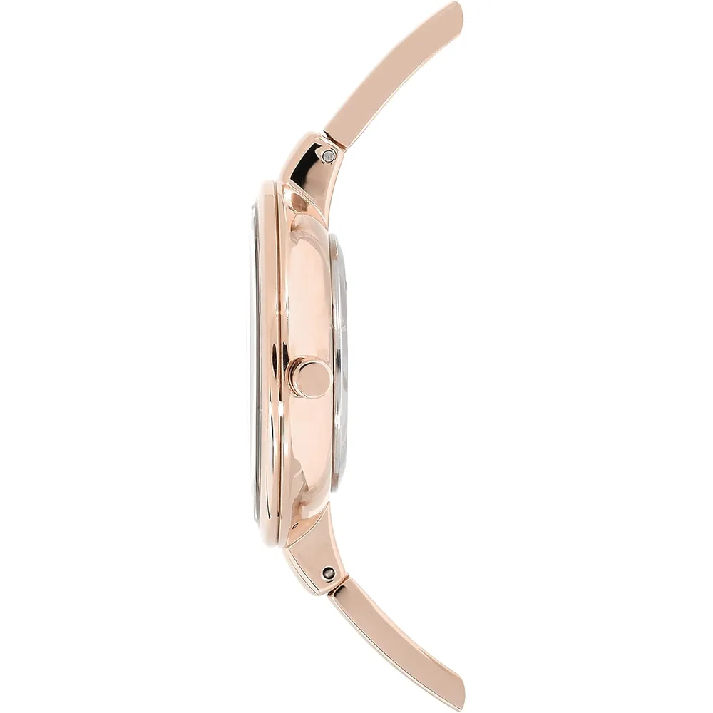 Anne Klein AK/1470GNST reloj femenino con set de pulseras | 32 mm - Oro Rosa/Blanco