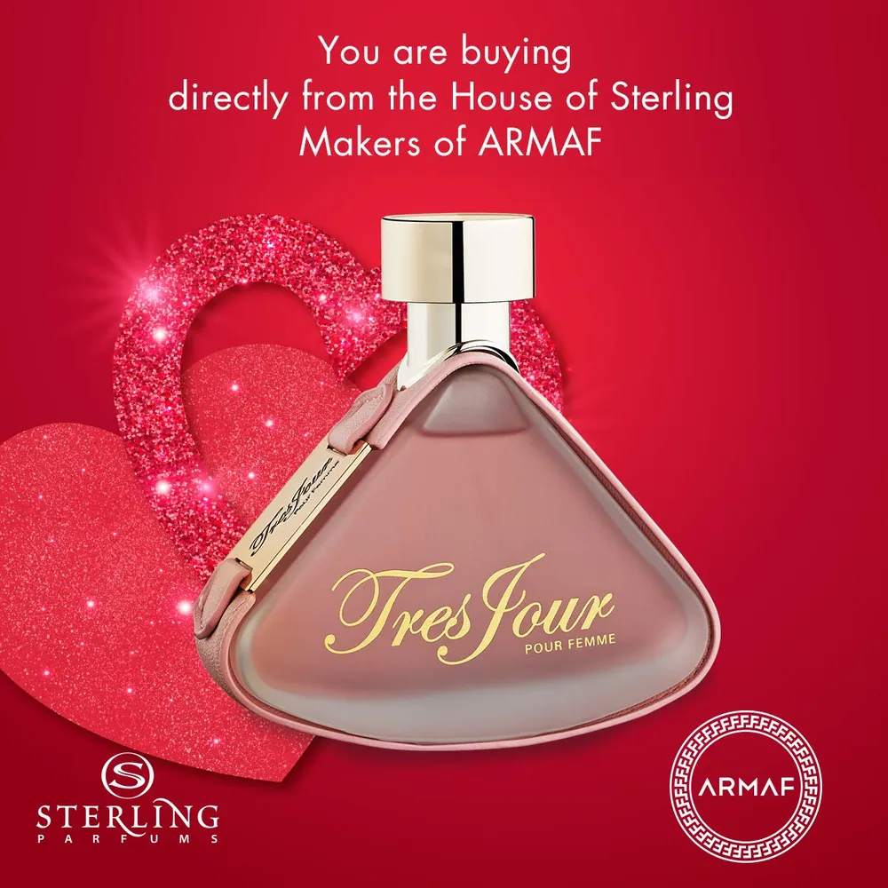 PERFUME ARMAF TRES JOUR EDP MUJER 3.4 OZ / 100 ML