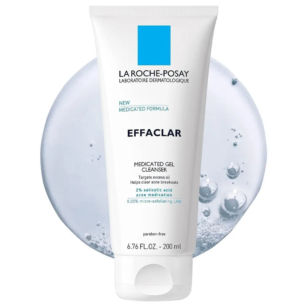 GEL LIMPIADOR MEDICADO ÁCIDO SALICÍLICO 2% ANTIACNÉ EFFACLAR LA ROCHE-POSAY 6.76 OZ / 200 ML