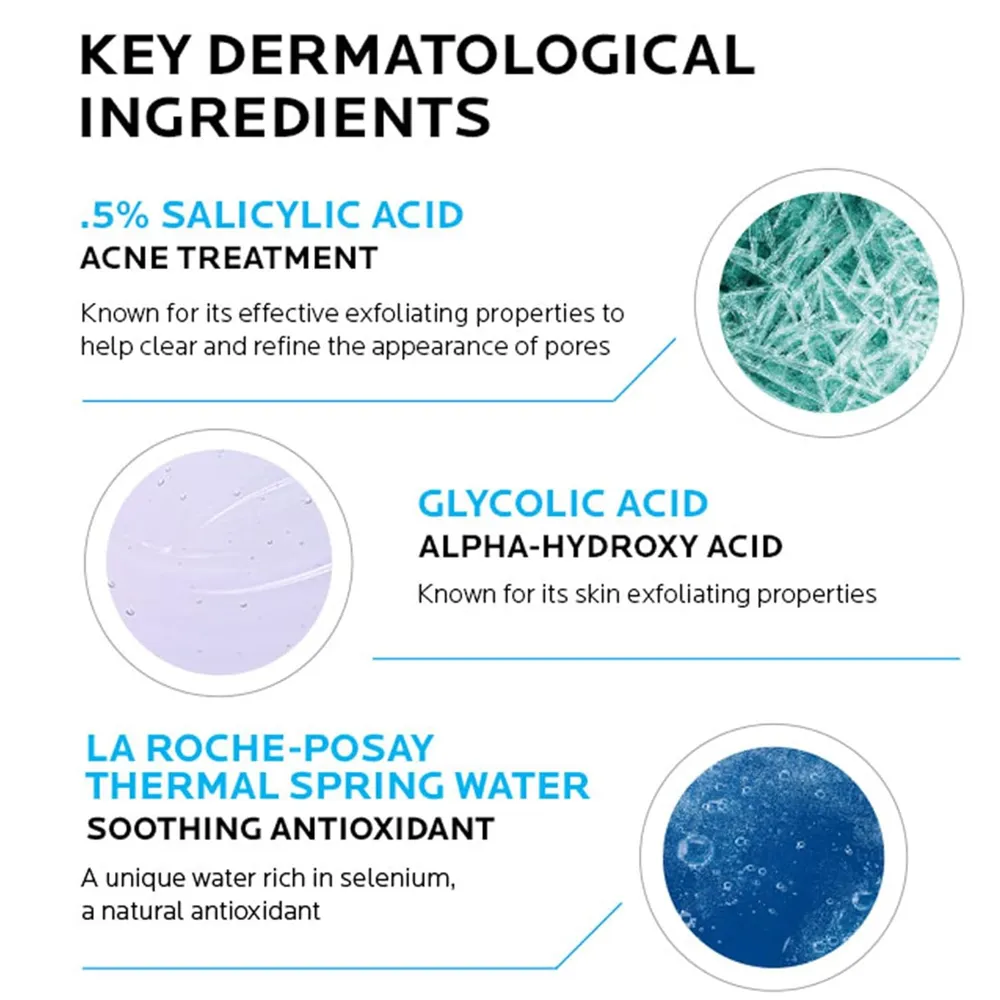 TÓNICO EXFOLIANTE ANTIACNÉ SOLUCIÓN CLARIFICANTE EFFACLAR LA ROCHE-POSAY 6.76 OZ / 200 ML