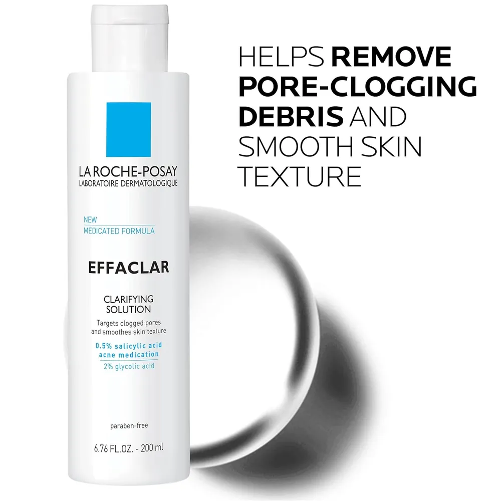 TÓNICO EXFOLIANTE ANTIACNÉ SOLUCIÓN CLARIFICANTE EFFACLAR LA ROCHE-POSAY 6.76 OZ / 200 ML