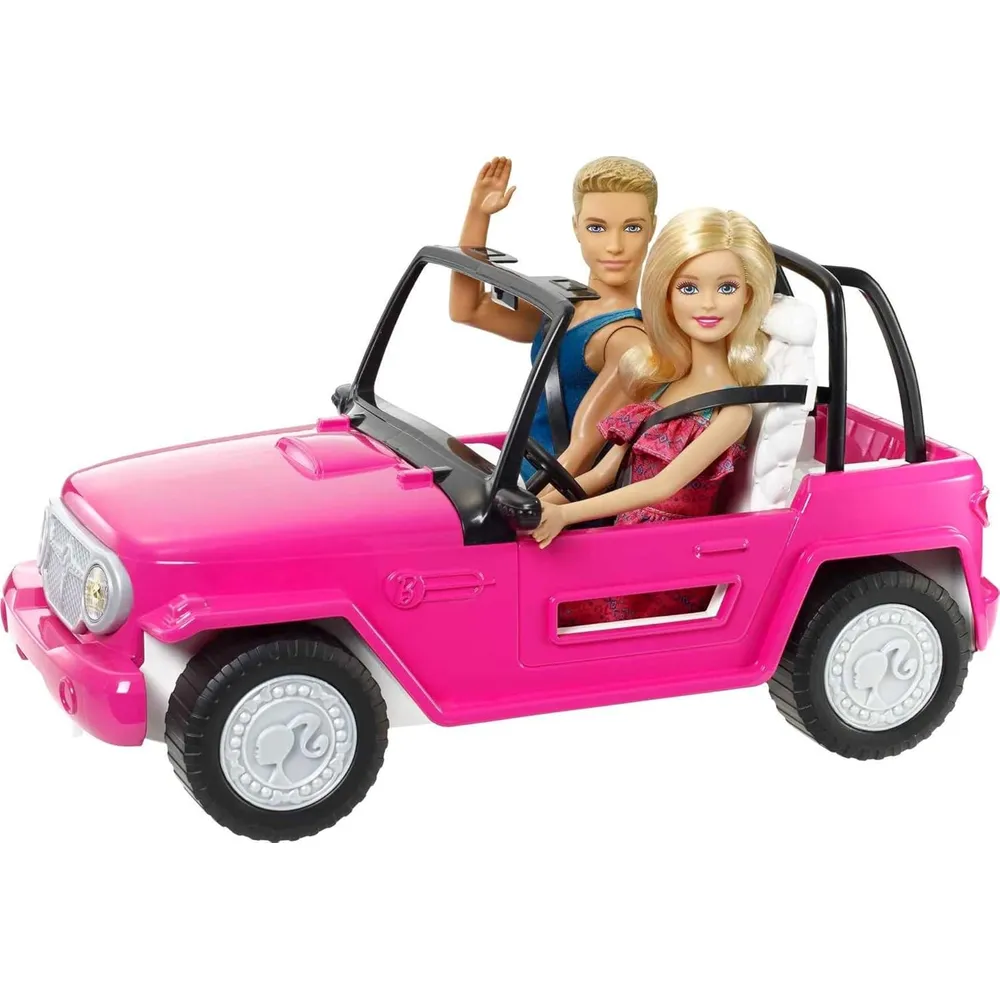 BARBIE COCHE PLAYERO CON MUÑECA Y KEN