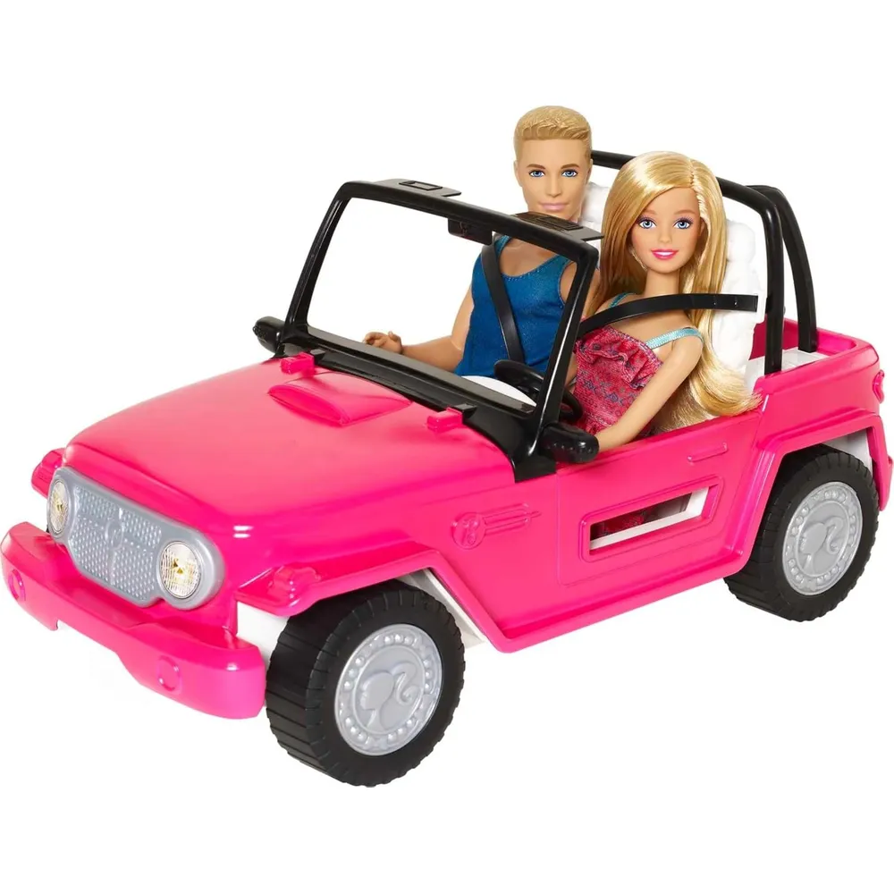 BARBIE COCHE PLAYERO CON MUÑECA Y KEN