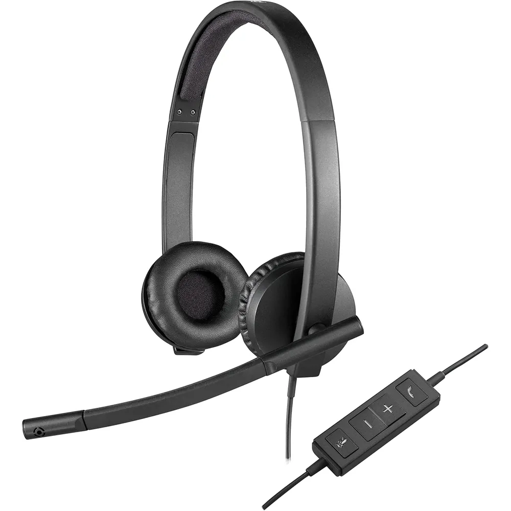 AUDÍFONOS ALÁMBRICOS H570E ESTÉREO LOGITECH | NEGRO