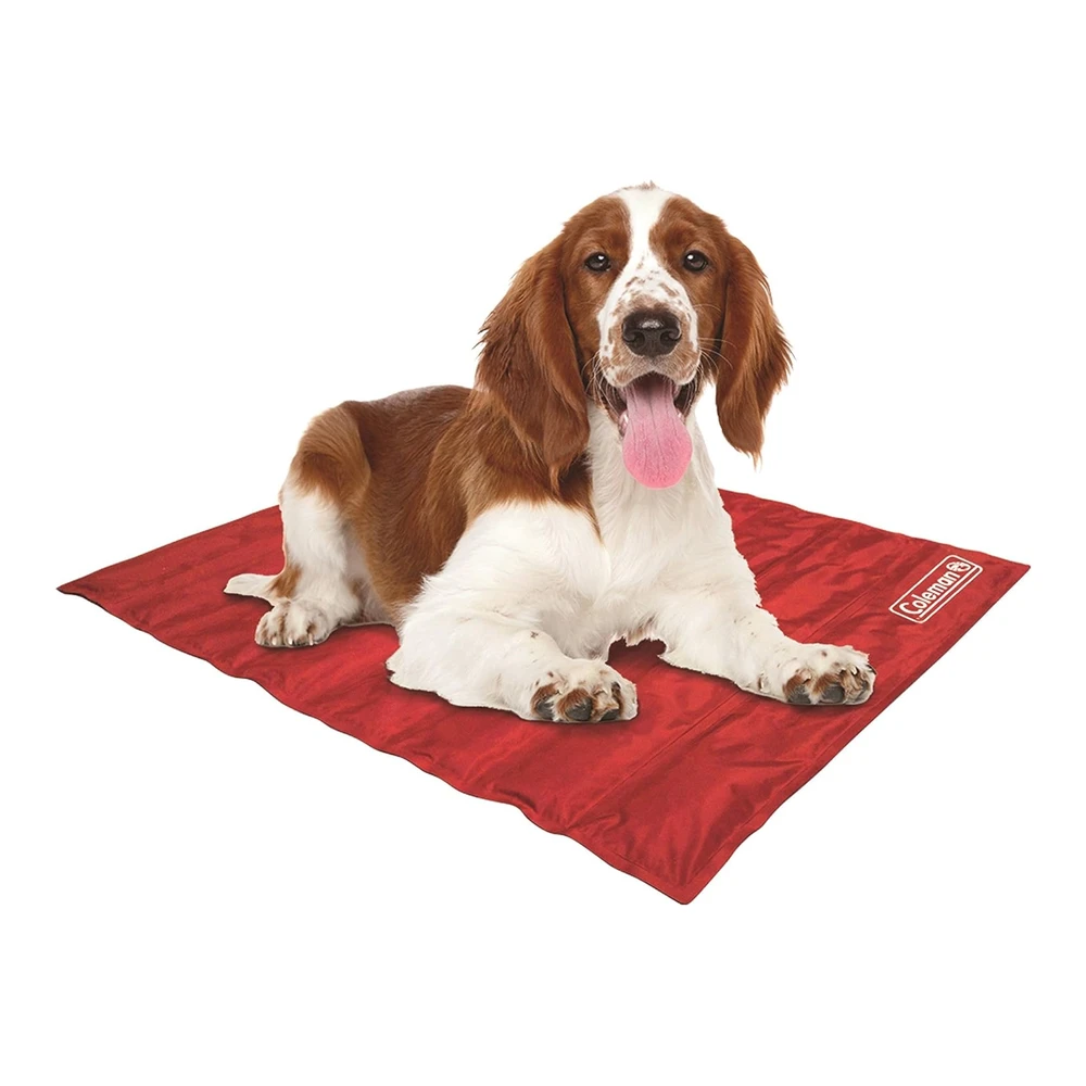 Alfombra Cómoda con Gel de Refrigeración Coleman para Mascotas En Tamaño Mediano 24 X 30" - para Mascotas Medianas - M - Rojo