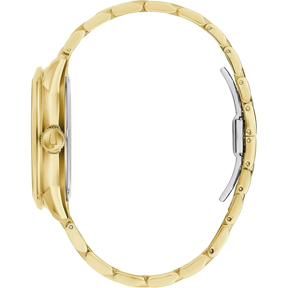Bulova reloj clásico Sutton automático hombre 4 agujas subesfera fondo | Oro