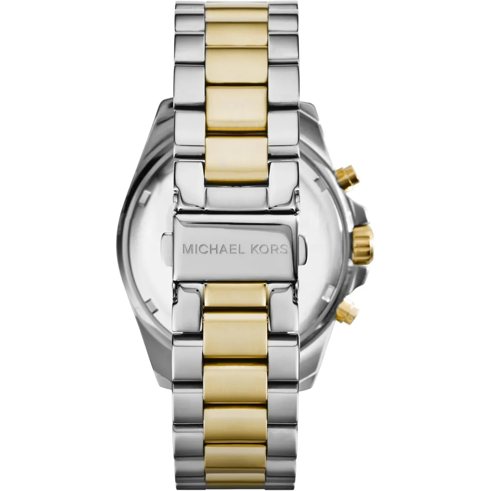 Michael Kors MK5605 Bradshaw reloj de mujer de acero | 35 mm - Plata/Oro/Azul
