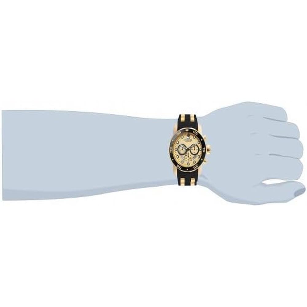 Reloj Invicta Pro Diver para hombre acero inoxidable corona de empuje | Amarillo y Negro
