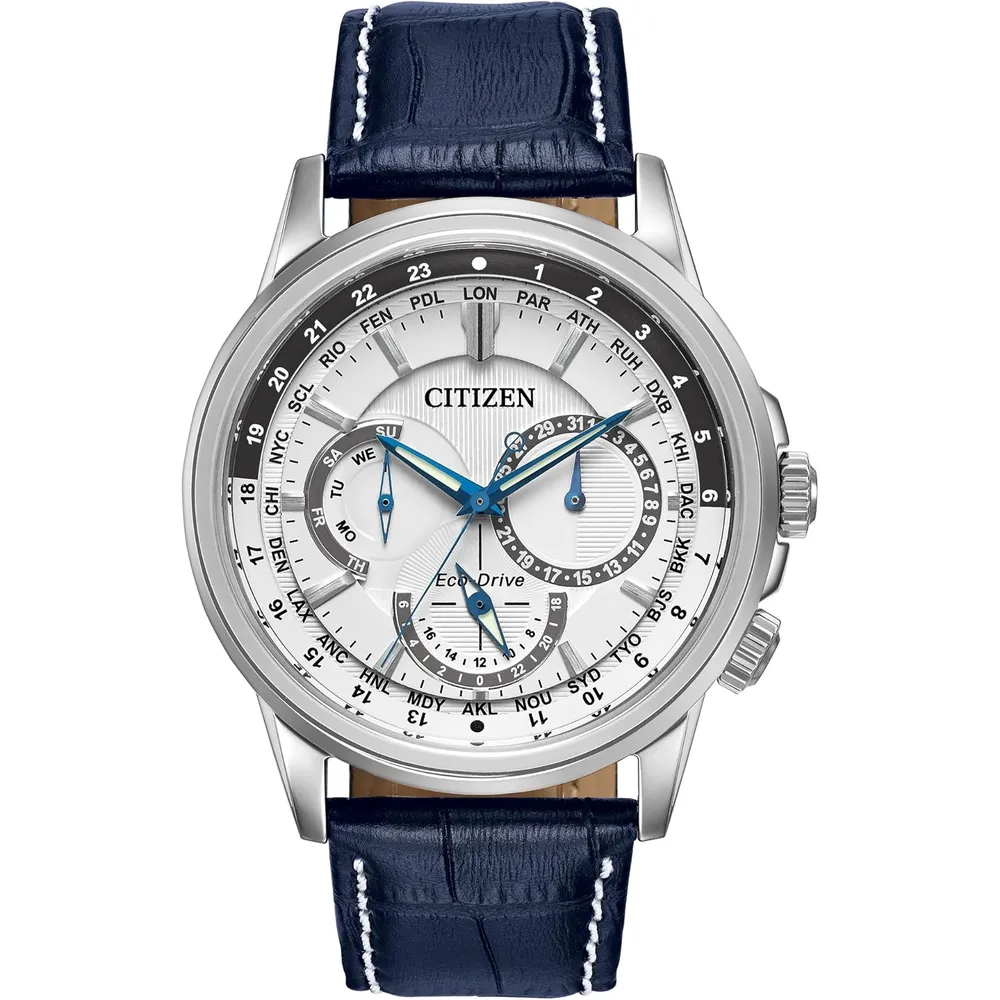 Bulova reloj clásico para hombre de cuarzo multifunción con esfera negra | 43 mm