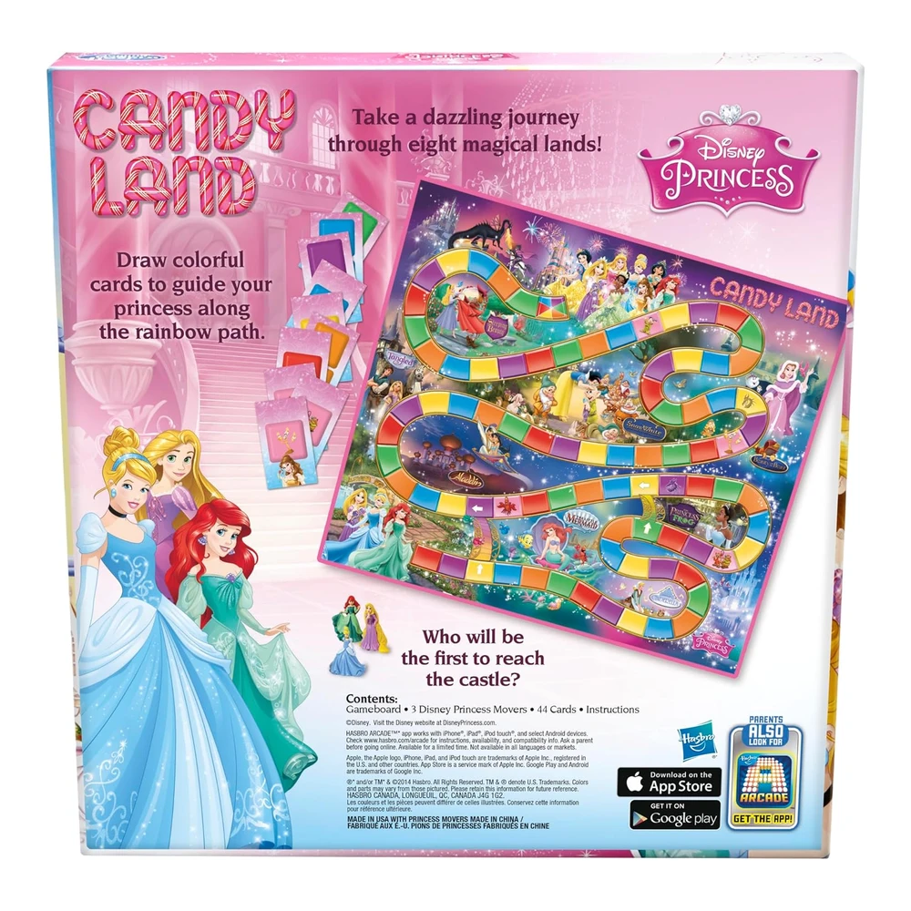 JUEGO DE TABLERO CANDY LAND DISNEY PRINCESS EDICIÓN US