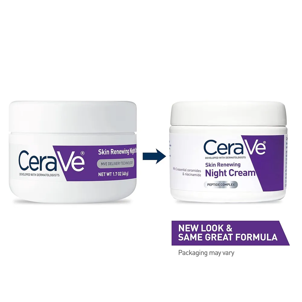 CERAVE CREMA DE NOCHE RENOVADORA DE PIEL 1.7 OZ / 48 GR