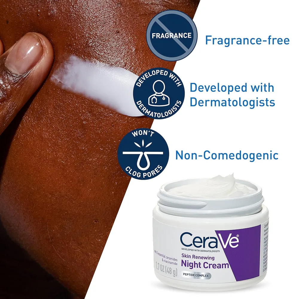 CERAVE CREMA DE NOCHE RENOVADORA DE PIEL 1.7 OZ / 48 GR